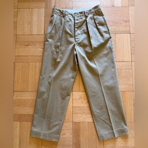 Casatlantic Tanger Pleated Khaki Pants